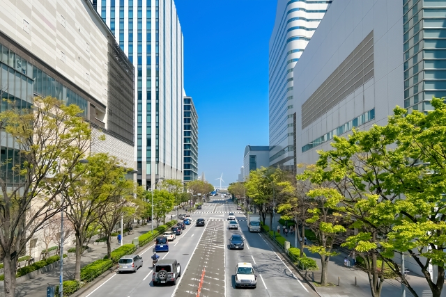 横浜の大通り
