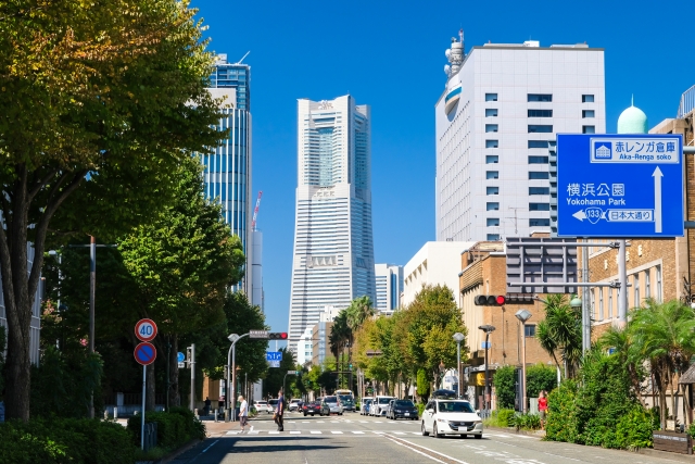 神奈川県横浜市山下公園通り