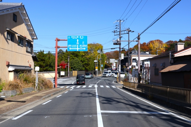 奈良の街並み奈良町から奈良公園方面
